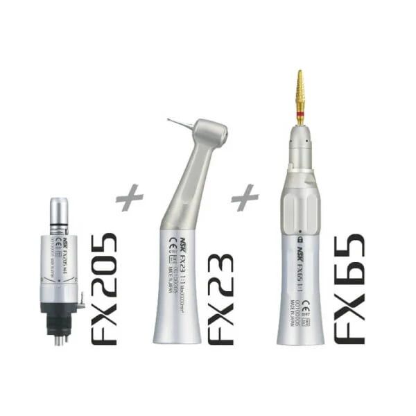 fx-air-motor-set-fx205-m4-non-optic-external-spray-600x600.jpg NSK Air Motor Sets Non-Optic Contra Angle 1:1 FX205 - Image 1