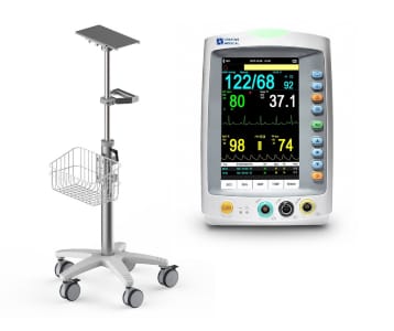 27 VITAL SIGN MONITOR WITH TROLLEY - Image 1