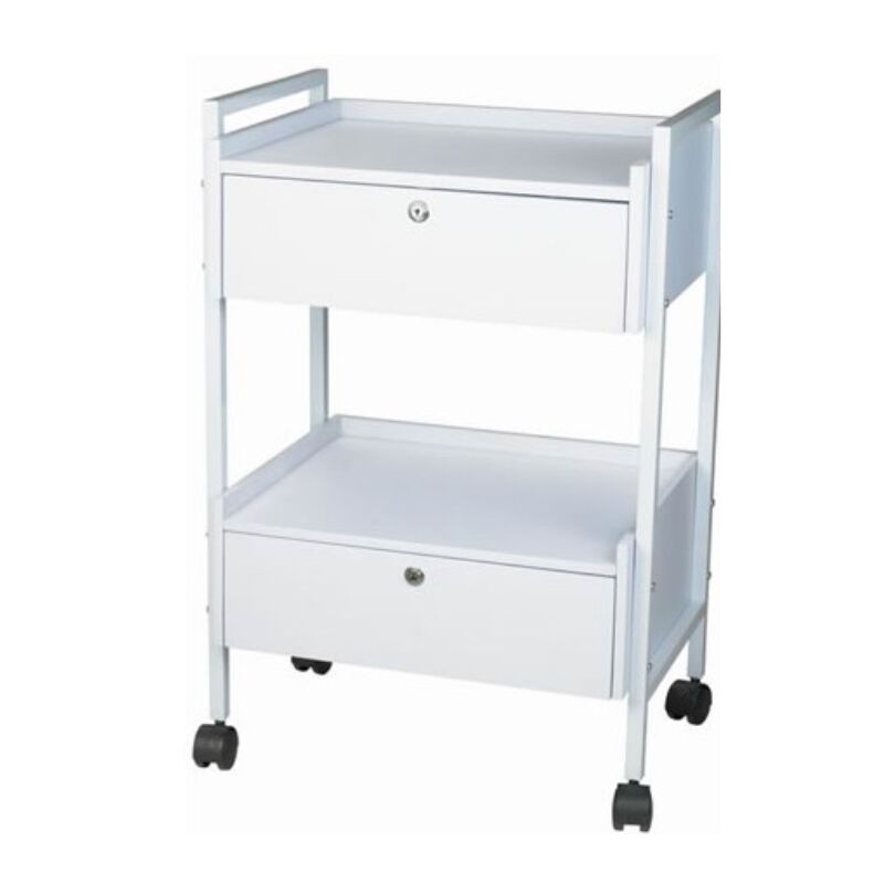 TROLLEY---1019-- service trolley with 2 cabinet