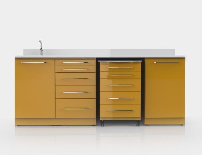 Clinical Bench with Mobile Cabinet-AZ01