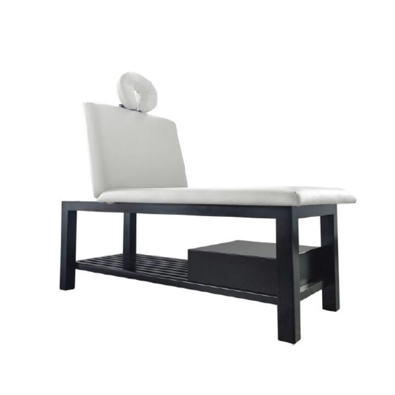 professional massage bed with wooden stationary