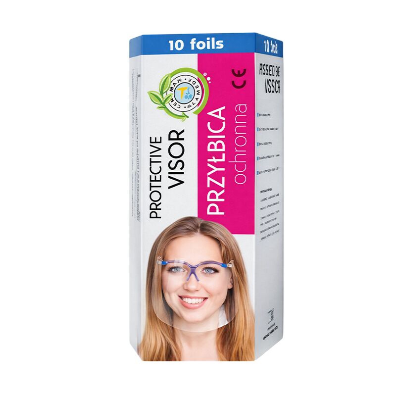 Transparent Protective Visor Set with Foils