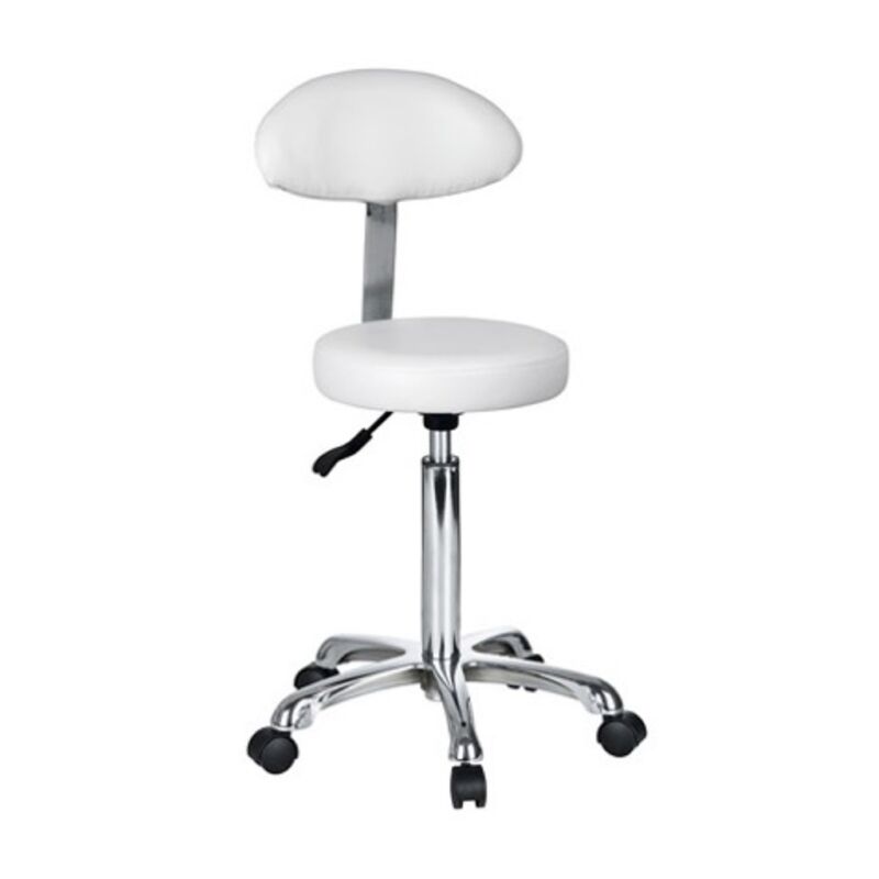 Stool-1023AB2-- elegant stool with oval backrest
